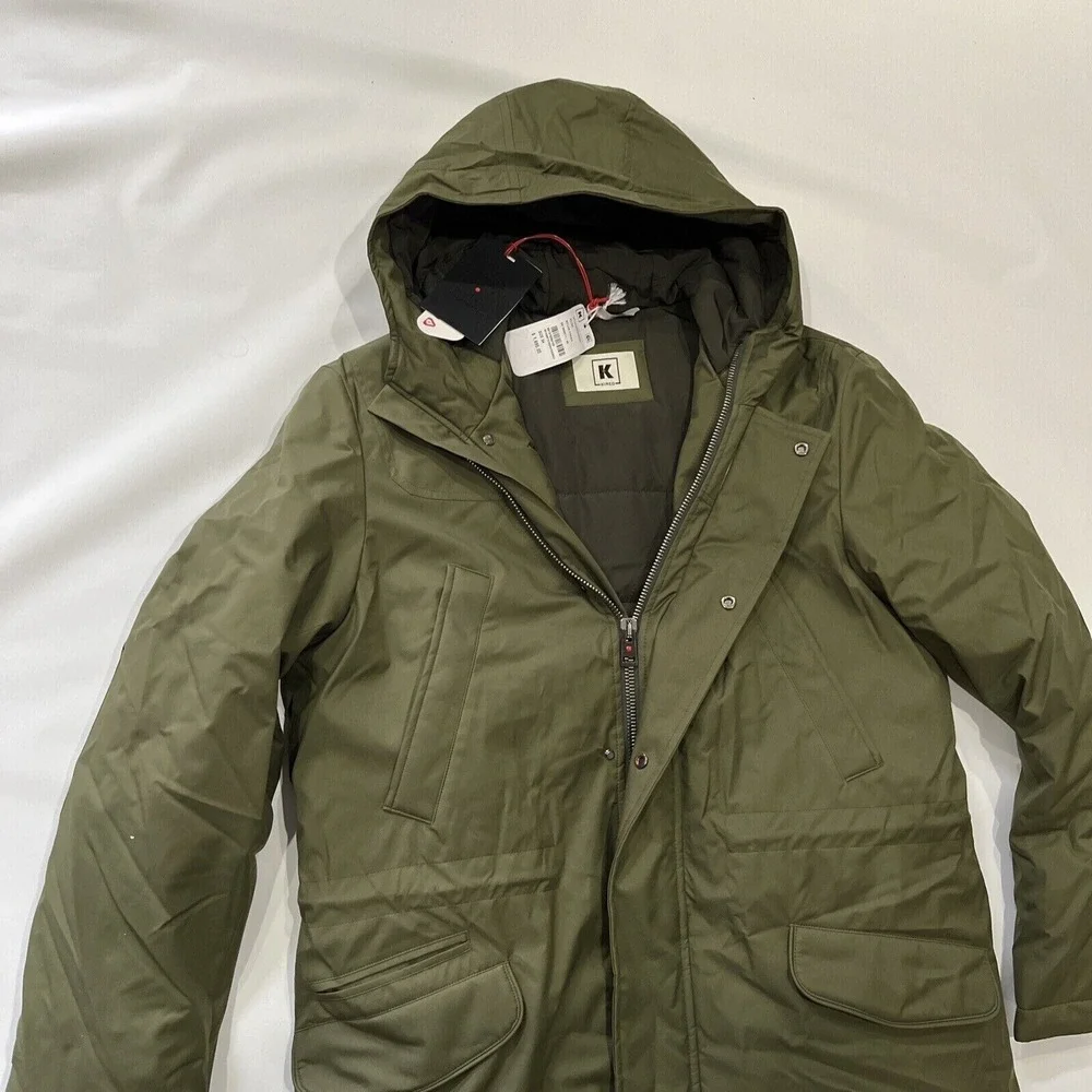 Kired by Kiton men's Olive Parka Jacket - size 42‎ / 52 eu - retail $1695